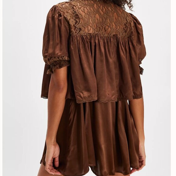 #73 NWT Free People Lenna Set in Chocolate Gelato - Picture 3 of 9